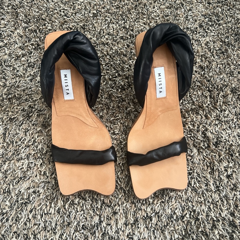 Miista black heels